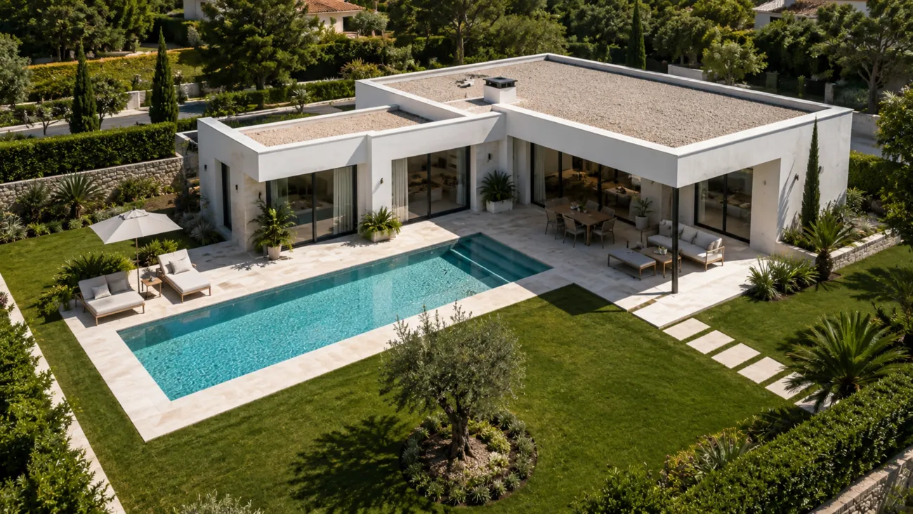 Vivienda unifamiliar contemporánea de una planta con garaje